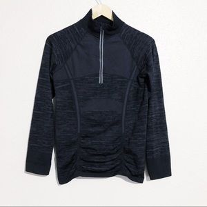 Athleta Half Zip Long Sleeve Top